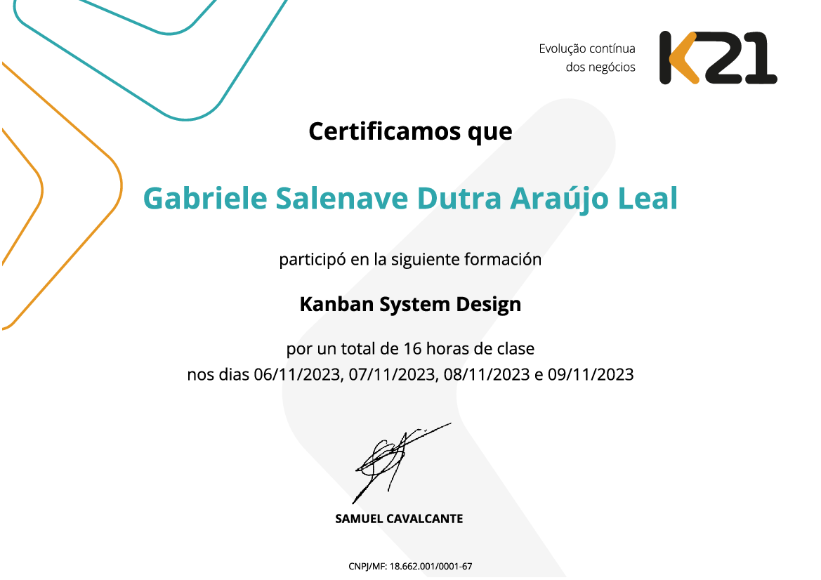 Certificado K21